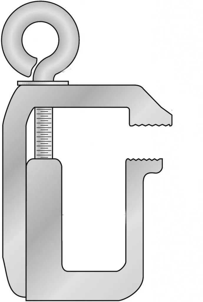 TOPPER CLAMP W/EYEBOLT